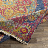 Surya Festival FVL-1002 Brown Dark Blue 6' x 9' Rug