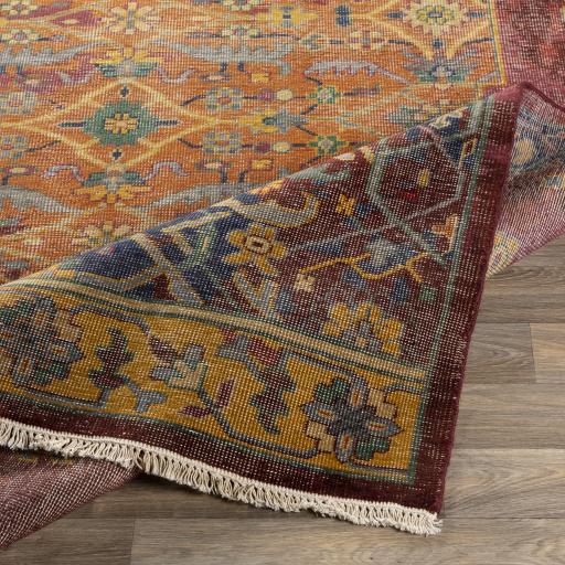 Surya Festival FVL-1008 Blue Brick Red 6' x 9' Rug