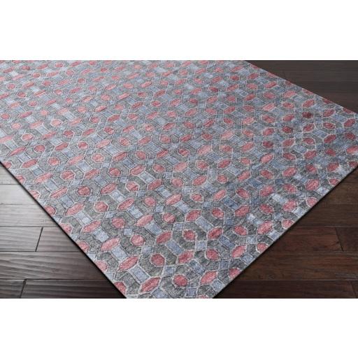 Surya Florentine FNT-1000 Charcoal Dark Red 2' x 3' Rug