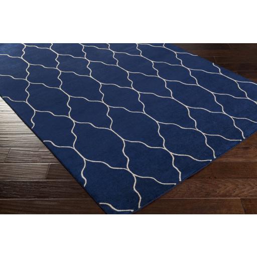 Surya Gates GAT-1012 Beige Dark Blue 5' x 8' Rug