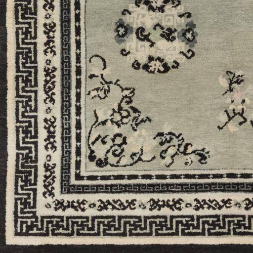 Surya Geisha GES-1017 Black Dark Green 5' x 8' Rug