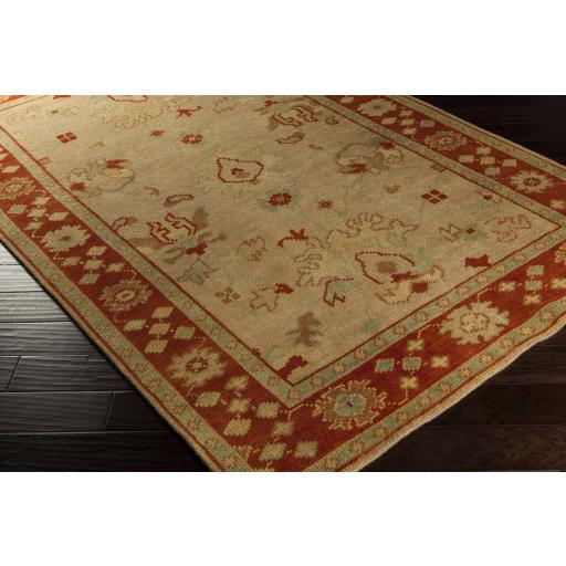 Surya Haven HVN-1212 Beige Brick Red 2' x 3' Rug