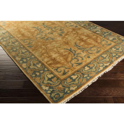 Surya Hillcrest HIL-9019 Brick Red Dusty Sage 5'6" x 8'6" Rug