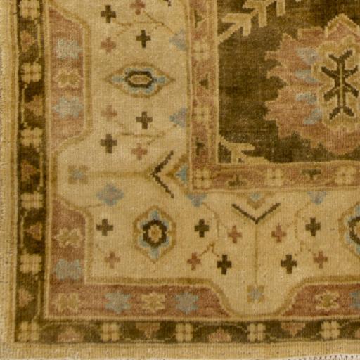 Surya Hillcrest HIL-9027 Brown Mustard 5'6" x 8'6" Rug