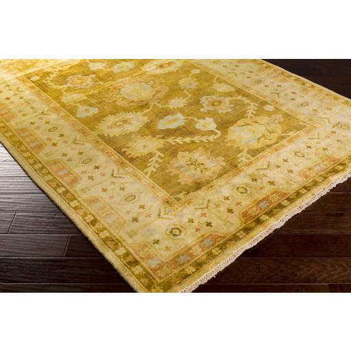 Surya Hillcrest HIL-9027 Brown Mustard 5'6" x 8'6" Rug