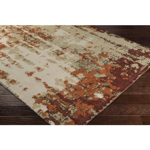 Surya Hoboken HOO-1019 Beige Brick Red 2' x 3' Rug