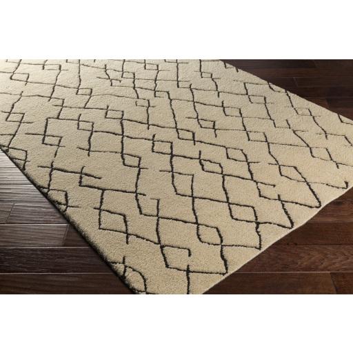 Surya Javier JAV-1001 Black Ivory 6' x 9' Rug