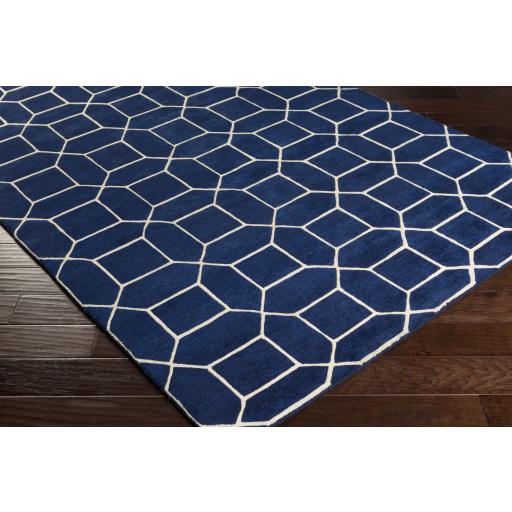 Surya Keystone KSY-9004 Ink Blue Ivory 4' x 6' Rug