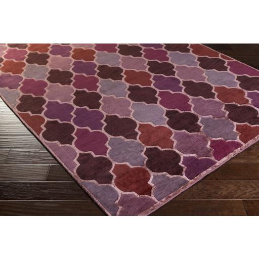 Surya Mugal IN-8614 Brick Red Dark Plum 8' x 11' Rug