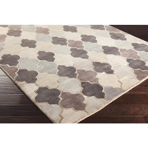 Surya Mugal IN-8616 Charcoal Light Brown 2' x 3' Rug