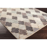 Surya Mugal IN-8616 Charcoal Light Brown 5' x 8' Rug