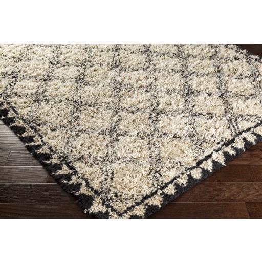 Surya Riad RID-3002 Black Oatmeal 2' x 3' Rug