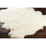 Surya Sheepskin SHS-9600 Ivory 2' x 3' Rug