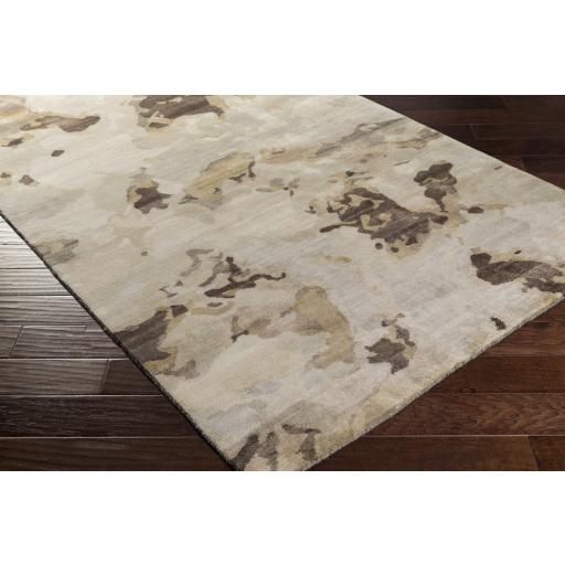 Surya Slice of Nature SLI-6408 Dark Brown Light Beige 2' x 3' Rug