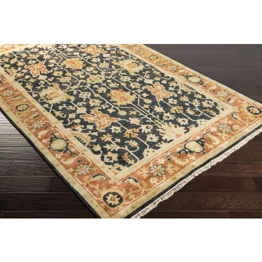 Surya Taj Mahal TJ-6599 Black Brown 5'6" x 8'6" Rug