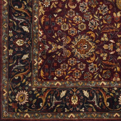 Surya Taj Mahal TJ-6601 Black Brick Red 5'6" x 8'6" Rug
