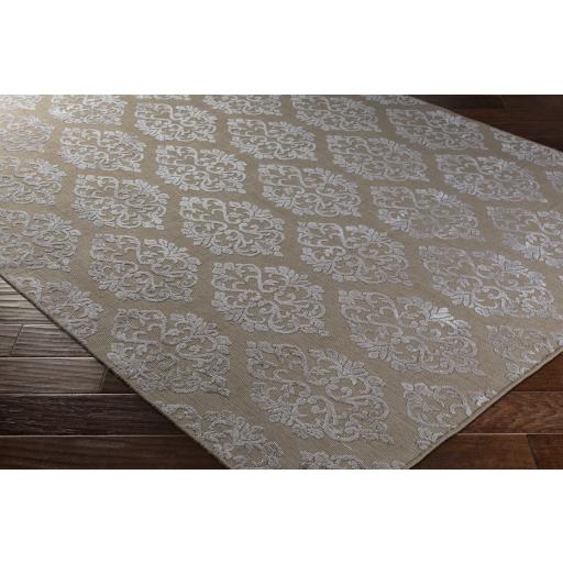 Surya Tidal TDL-1020 Medium Gray Tan 6' x 9' Rug