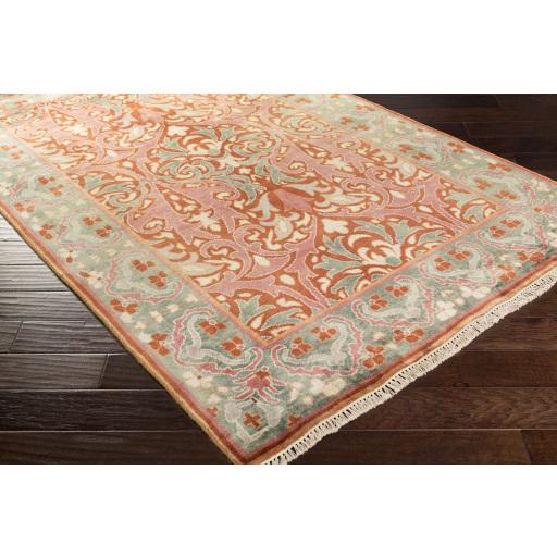 Surya Uncharted UND-2006 Brick Red Cream 5' x 8' Rug