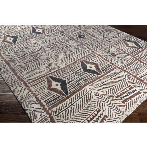 Surya Zambia ZAM-1000 Black Dark Brown 8' x 10' Rug