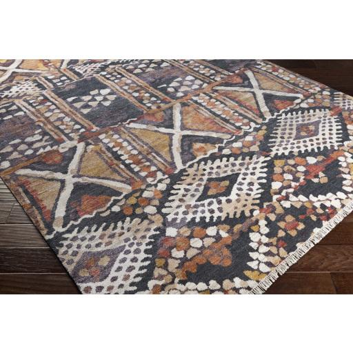 Surya Zambia ZAM-1001 Black Brown 2' x 3' Rug