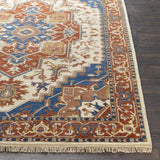 Surya Zeus ZEU-8002 Blue Burnt Orange 2' x 3' Rug