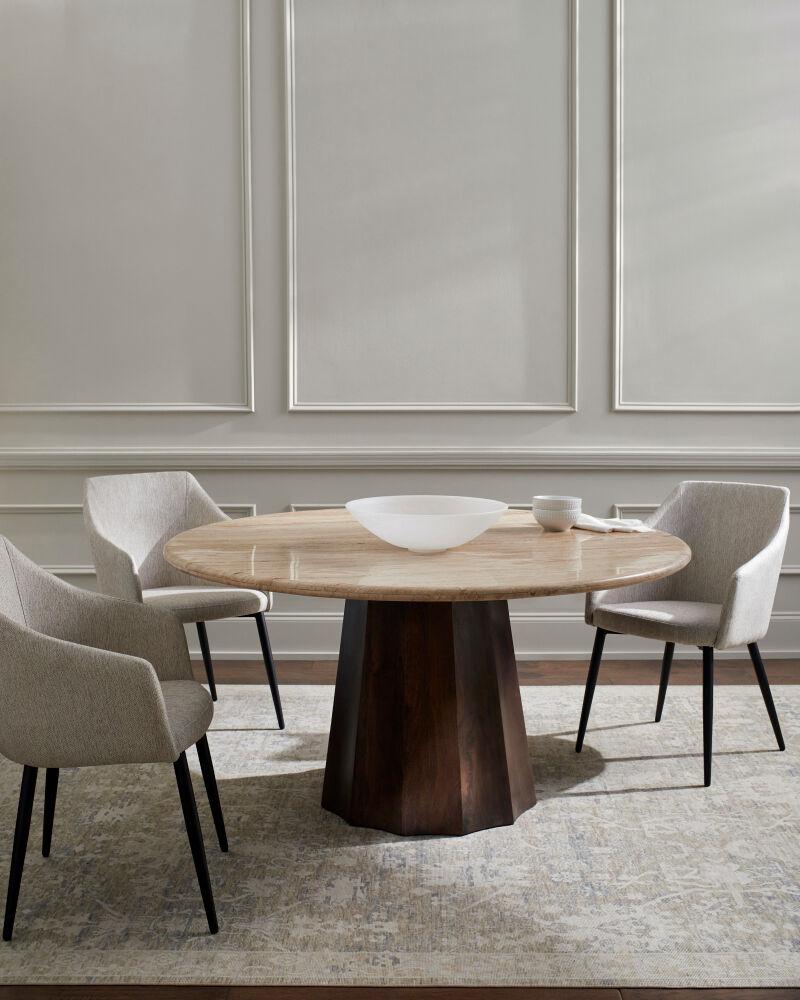 Surya Linus LNU-001 30"H x 59"W x 59"D Dining Table/Seating