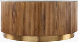 Surya Nems NMS-001 17"H x 36"W x 36"D Accent Table