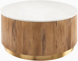 Surya Nems NMS-001 17"H x 36"W x 36"D Accent Table