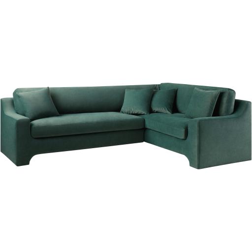 Surya Purcel PCL-002 RAF=75" L x 38" D x 35" H; LAF=86" L x 38" D x 35" H Sofa