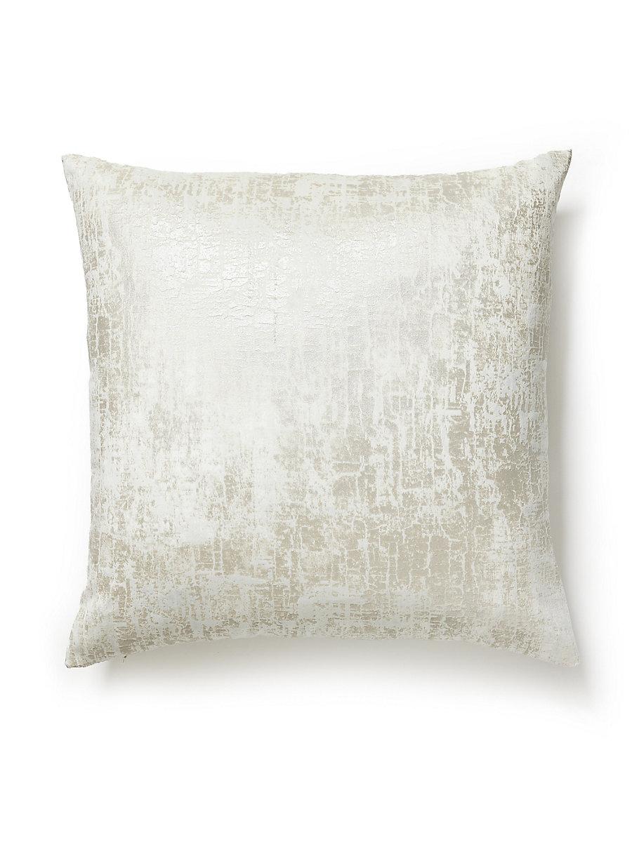 Scalamandre Tesoro Velvet 22 X 22 - Moonbeam Decorative Pillow