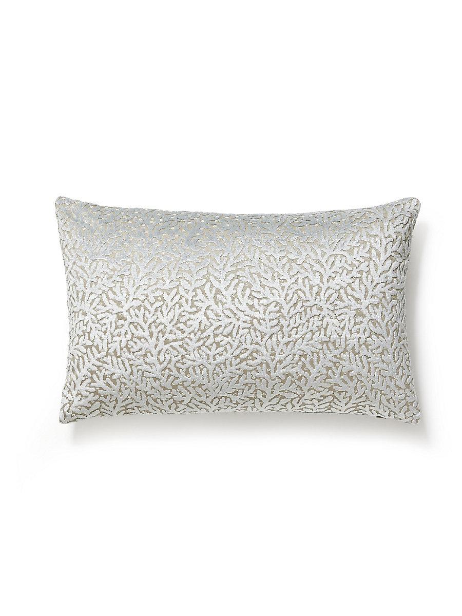 Scalamandre Corallina Velvet 14 X 22 - Blue Mist Decorative Pillow