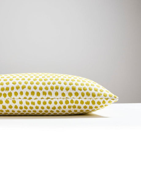 Scalamandre Dot Weave 14 X 22 - Chartreuse Decorative Pillow