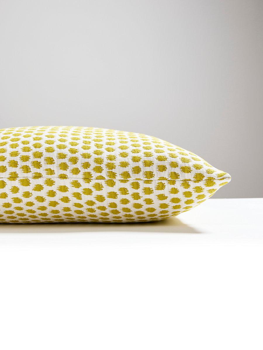 Scalamandre Dot Weave 22 X 22 - Chartreuse Decorative Pillow