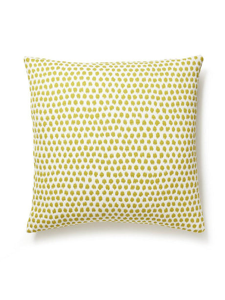 Scalamandre Dot Weave 22 X 22 - Chartreuse Decorative Pillow