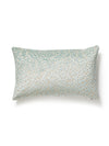 Scalamandre Corallina Velvet Lumbar - Lagoon Pillow