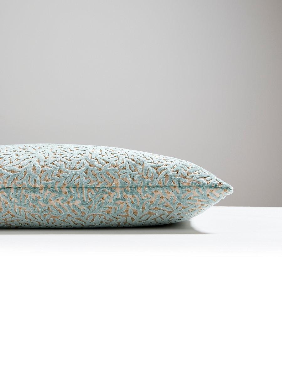 Scalamandre Corallina Velvet 14 X 22 - Lagoon Decorative Pillow