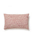 Scalamandre Dot Weave 14 X 22 - Carnelian Decorative Pillow