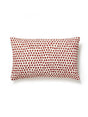 Scalamandre Dot Weave 14 X 22 - Carnelian Decorative Pillow