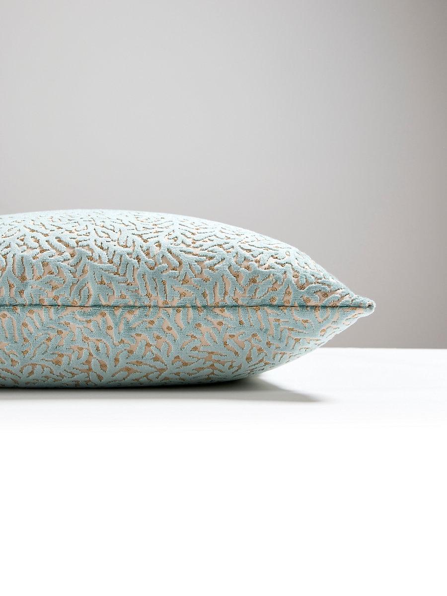 Scalamandre Corallina Velvet 22 X 22 - Lagoon Decorative Pillow