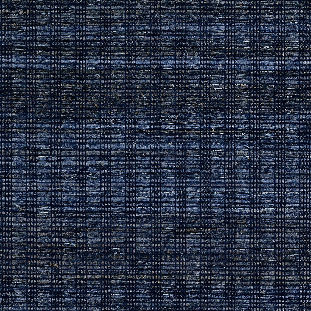 Phillip Jeffries NEW - Woven Husk Navy Dream Wallpaper