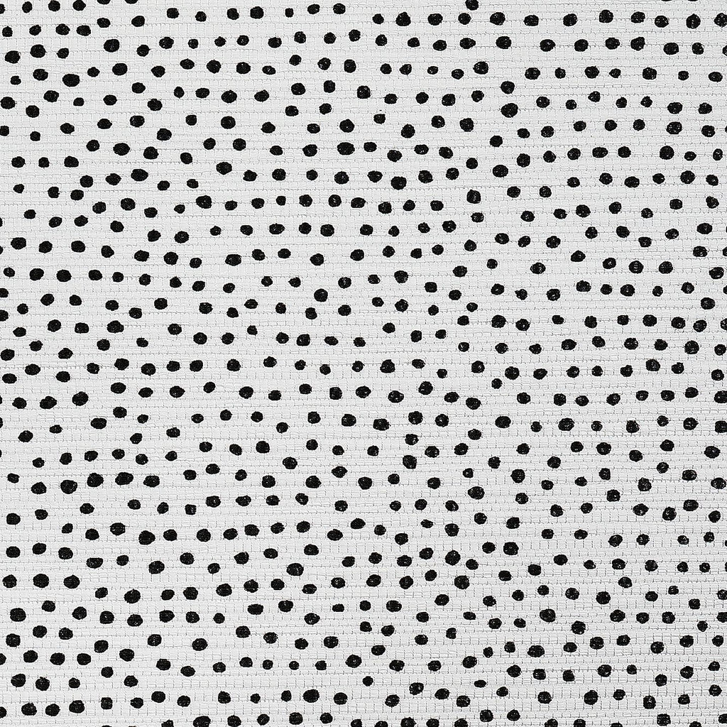 Phillip Jeffries Droplets White with Black Wallpaper