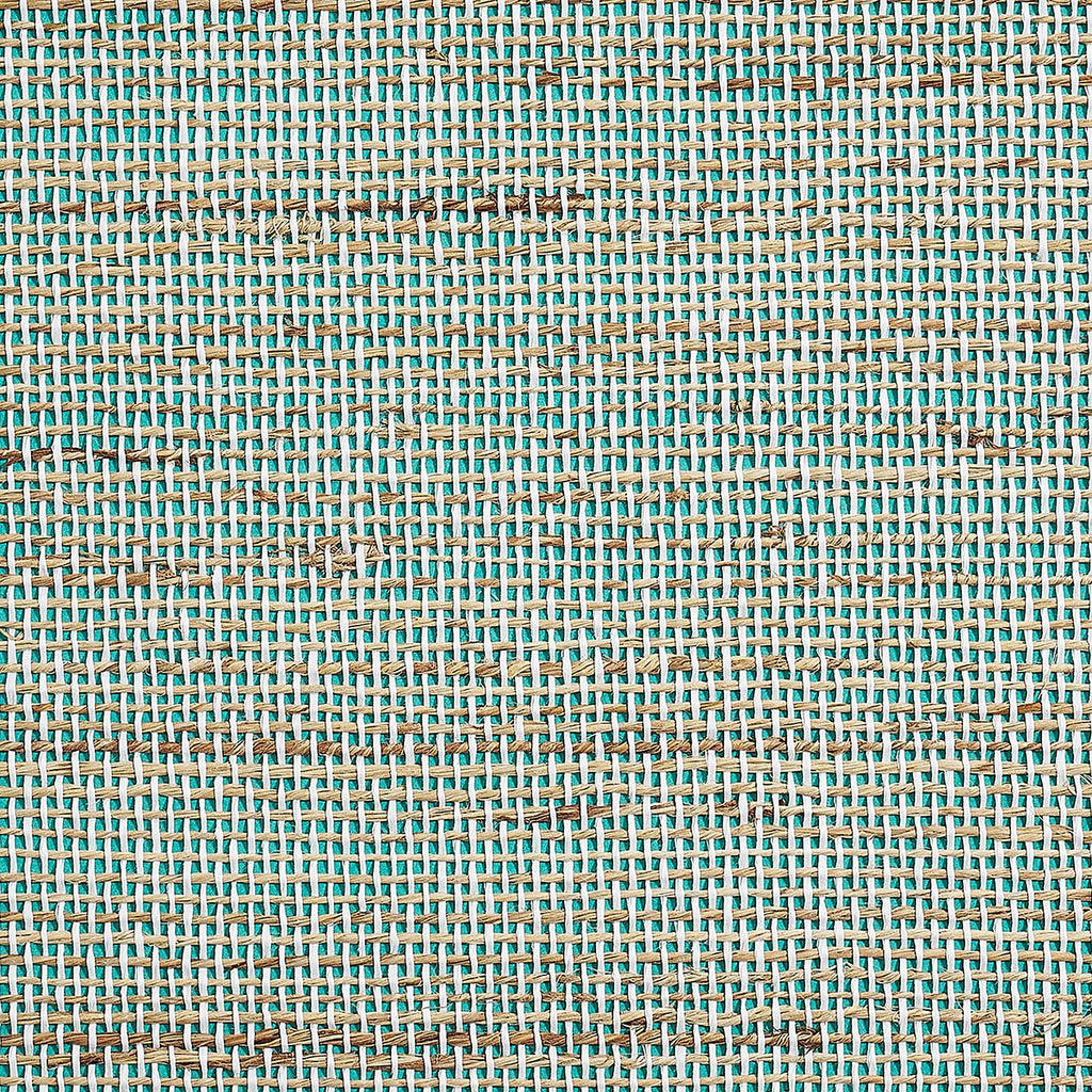 Phillip Jeffries Seaside Jute Aqua Oasis Wallpaper