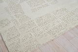 Exquisite Rugs Calexico Handwoven New Zealand Wool 6429 Ivory/Beige 8' x 10' Area Rug