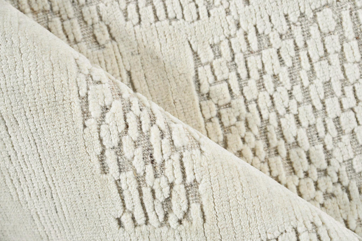 Exquisite Rugs Calexico Handwoven New Zealand Wool 6429 Ivory/Beige 8' x 10' Area Rug