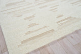 Exquisite Rugs Canyon Handwoven New Zealand Wool 6427 Ivory/Beige 8' x 10' Area Rug