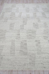 Exquisite Rugs Canyon Handwoven New Zealand Wool 6428 Silver 10' x 14' Area Rug