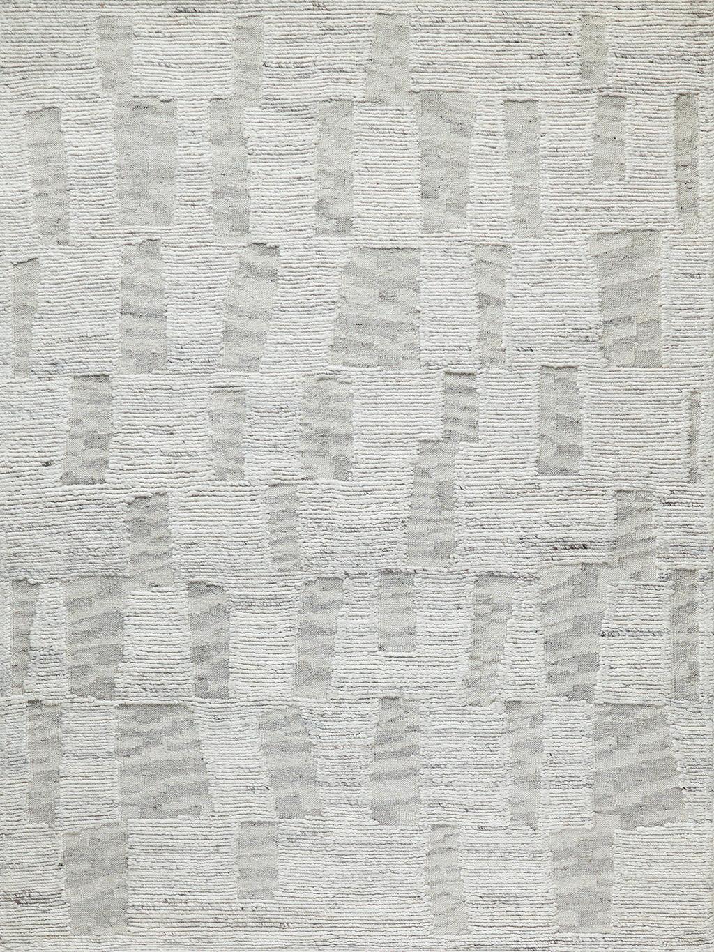 Exquisite Rugs Canyon Handwoven New Zealand Wool 6428 Silver 8' x 10' Area Rug
