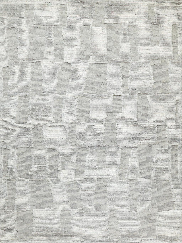 Exquisite Rugs Canyon Handwoven New Zealand Wool 6428 Silver 8' x 10' Area Rug