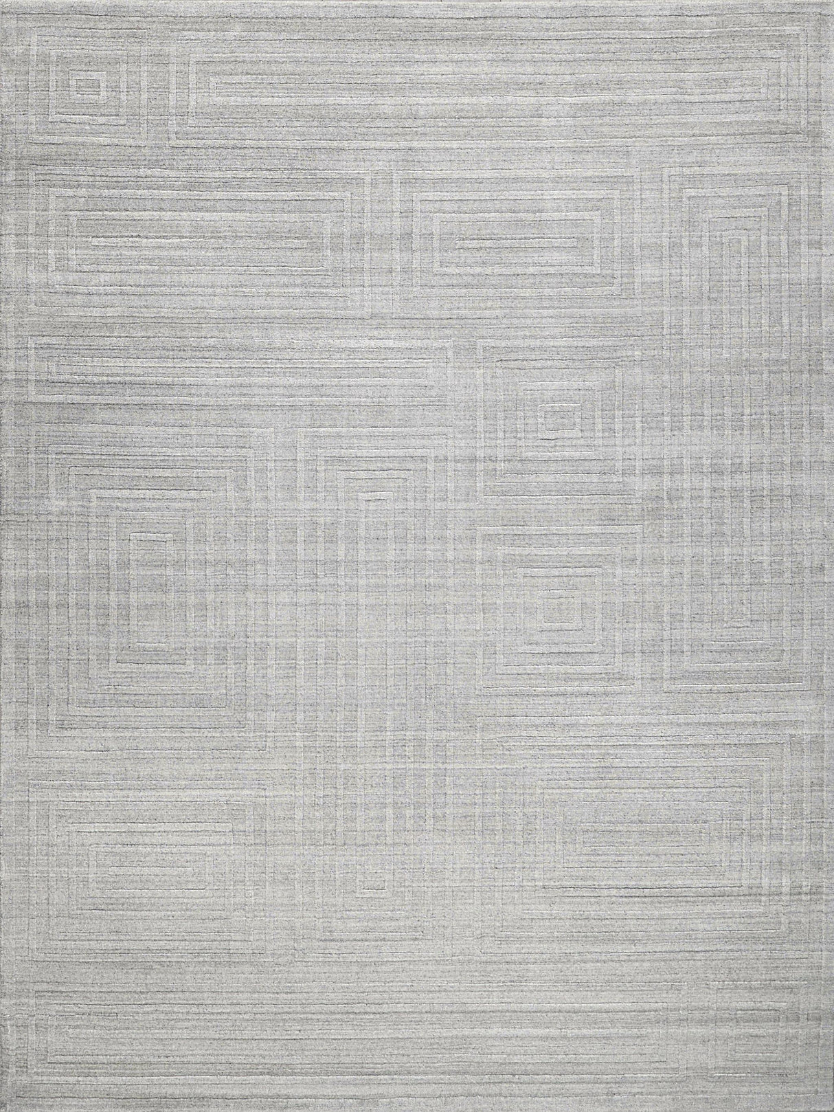 Exquisite Castelli Handloomed Bamboo Silk and New Zealand Wool Light Gray Area Rug 12.0'X15.0' Rug