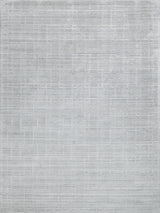Exquisite Rugs Castelli Handloomed Bamboo Silk and New Zealand Wool 5628 Light Silver 12' x 15' Area Rug
